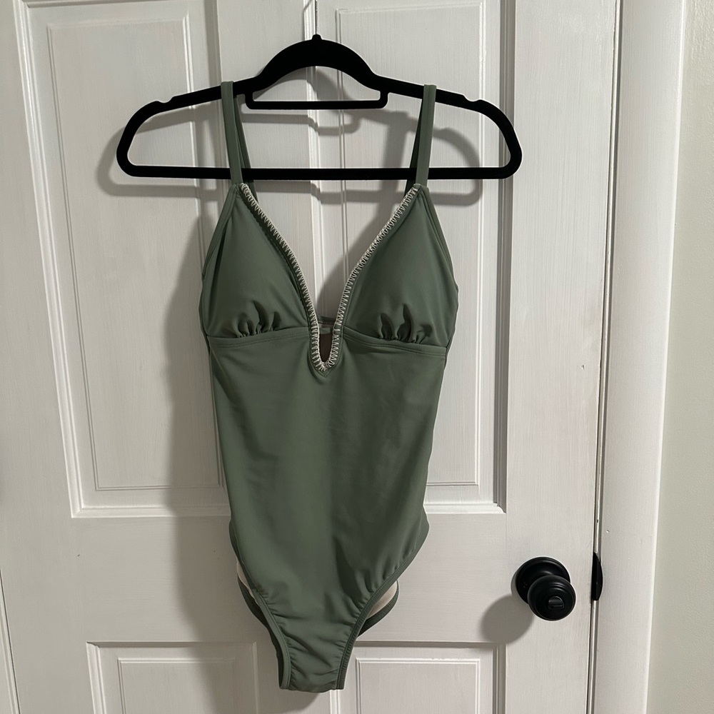 Green One-Piece Swimsuit